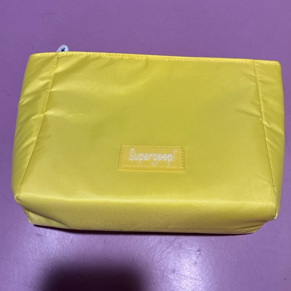 Supergoop! x Sephora Vibrant Yellow Pouch brand new without tags